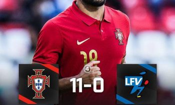 ¡Portugal alcanzó un récord de 11-0 como máximo!