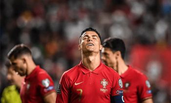 Ronaldo estaba emocionado después del juego y la tradición de la primera ronda se arruinó